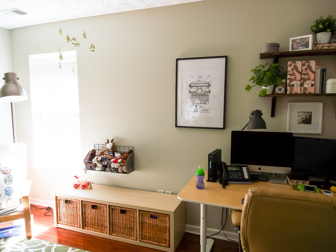 Plan A Kid-Friendly Home Office - Candy Jar Chronicles