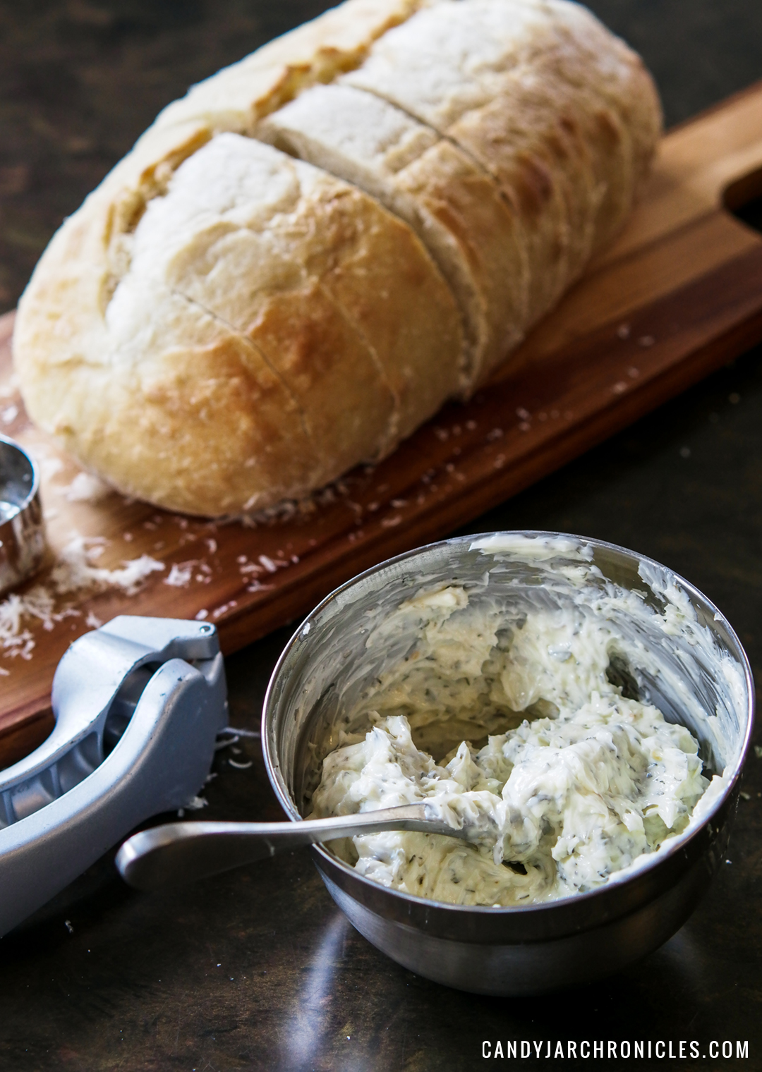 Homemade Garlic Herb Bread - Candy Jar Chronicles