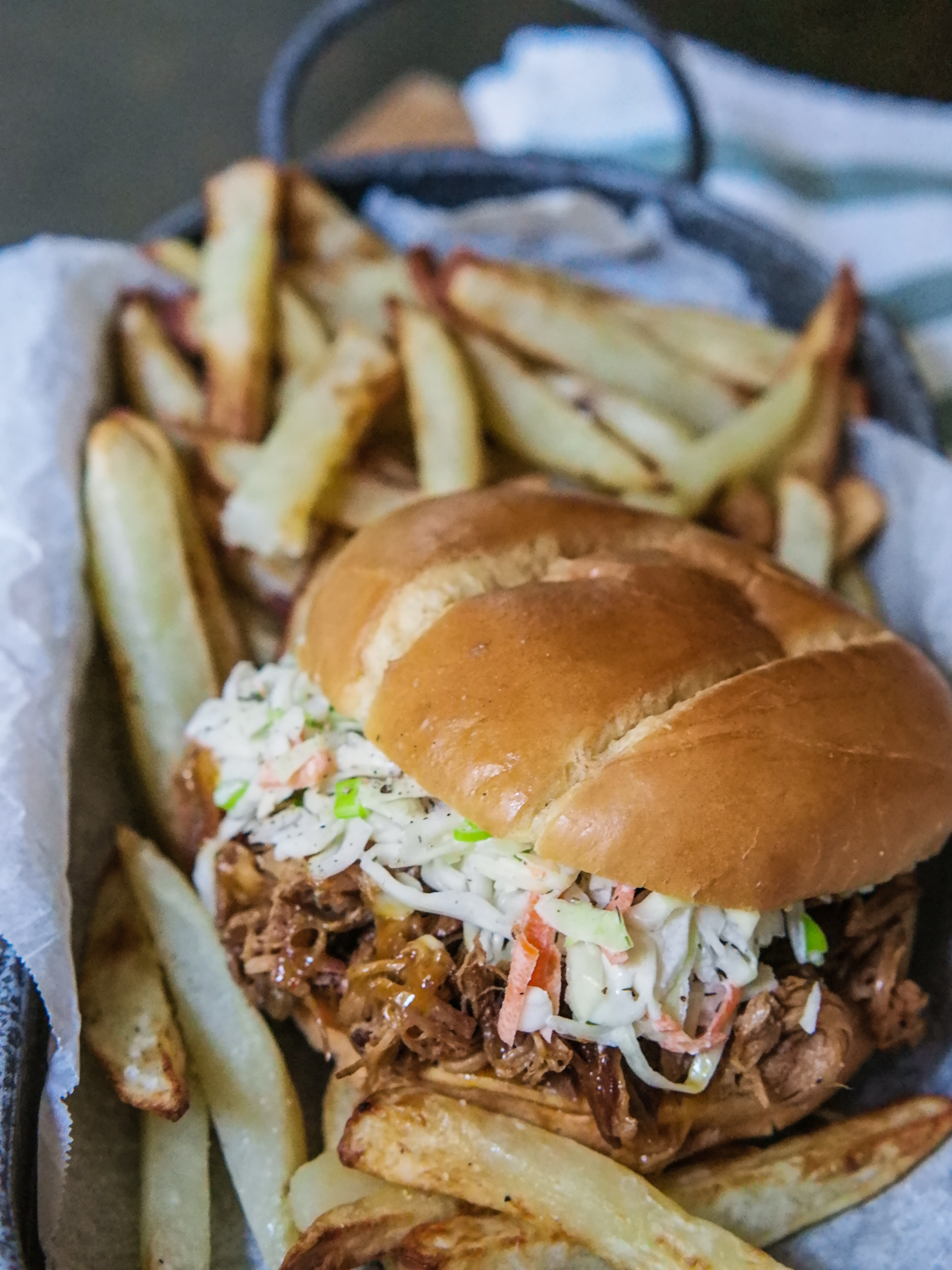 Slow Cooker Brined Pulled Pork - Candy Jar Chronicles