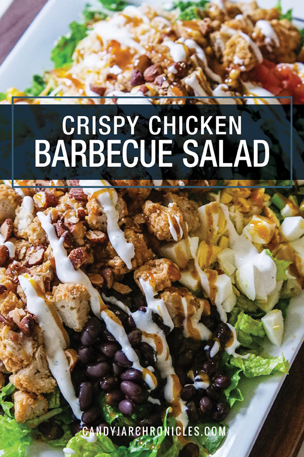 Crispy Chicken Barbecue Salad - Candy Jar Chronicles